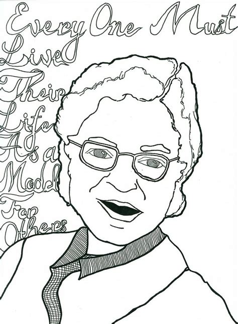 Rosa Parks Coloring Pages And Printables Coloring Pages