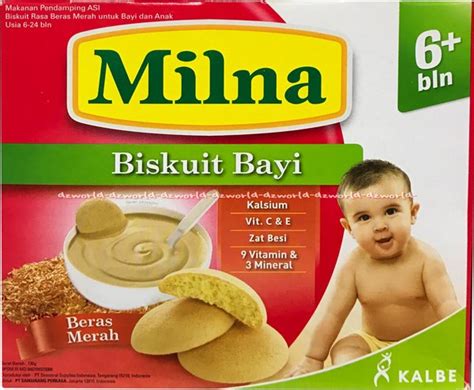 Jual Milna Biskuit Bayi Instan Beras Merah Biskuit Rasa Red Rice 130gr