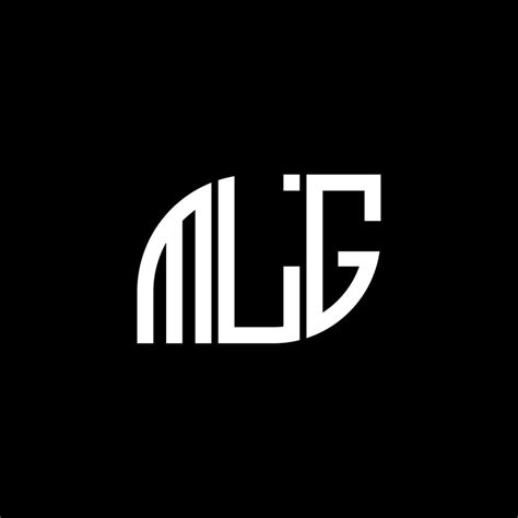 Diseño De Logotipo De Letra Mlg Sobre Fondo Negro Concepto De Logotipo
