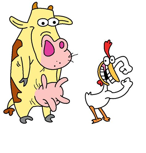 The Cow And Chicken By Bampede On Deviantart