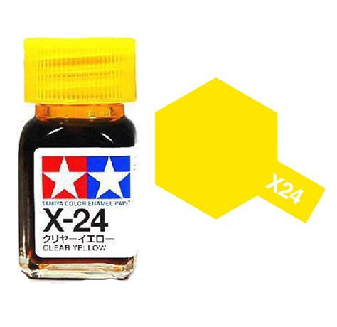 Tamiya 80024 Enamel 10ml X 24 Clear Yellow Gloss Plastic Scale