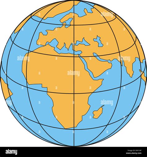 World Map Globe Africa Stock Photo Alamy