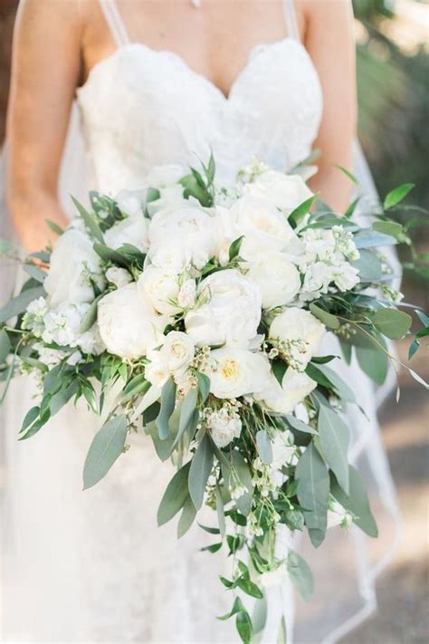 Amazing Wedding Bouquets White And Green Images