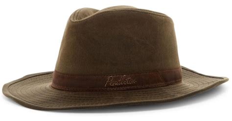Lyst Pendleton Waxed Cotton Outback Hat For Men