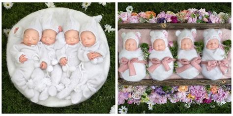 These Quadruplet Baby Photos Are Adorable Photographer Did Newborn