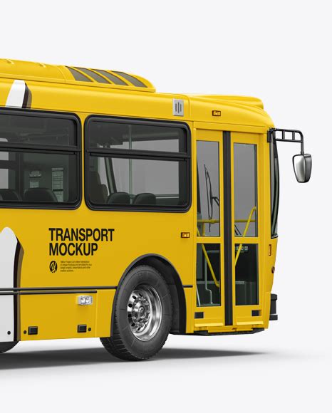 Download Bus Mockup - Back Half Side View in Vehicle Mockups on ...