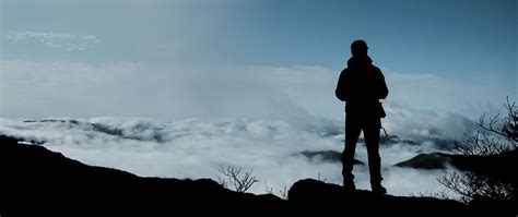 Download Wallpaper 2560x1080 Man Loneliness Alone Sad Silhouette Dual Wide 1080p Hd Background