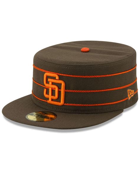 Ktz San Diego Padres Pillbox 59fifty Fitted Cap In Brown For Men Lyst