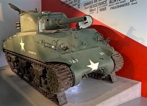 M4105 Sherman Tank 105mm Howitzer At The Bastogne Historical Center