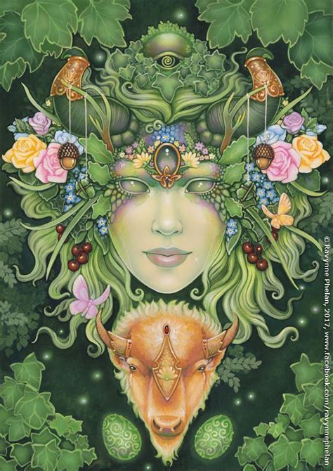 Queen Of Earth Par Ravynnephelan Pagan Art Goddess Art Psychedelic Art