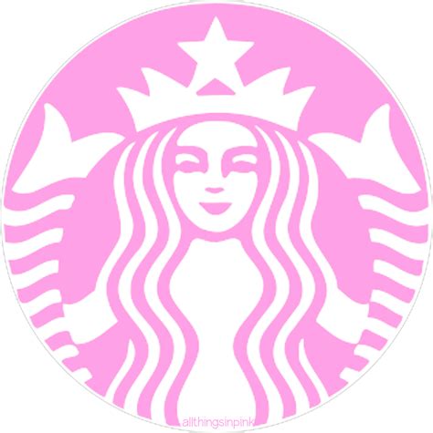 A Pink Starbucks Sticker With The Image Of A Womans Face And Crown