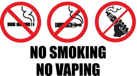 No Smoking Or Vaping Sign Printable