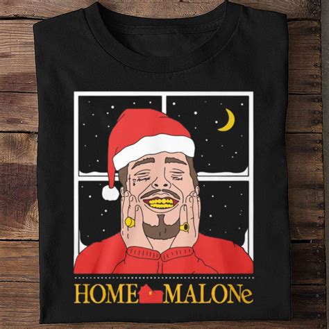 Post Malone Home Malone Home Alone Kevin Mccallister Christmas Shirt