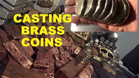 Metal Casting Molten Metal Brass Coin Casting Melting Brass Youtube