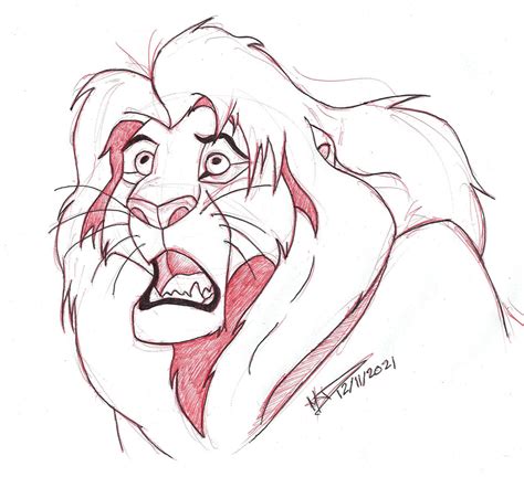 Lion King Mufasa Drawing