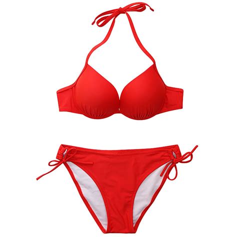 sexy brazilian push up bikini set bikinis women bandage bikini swimwear black red beach bathing