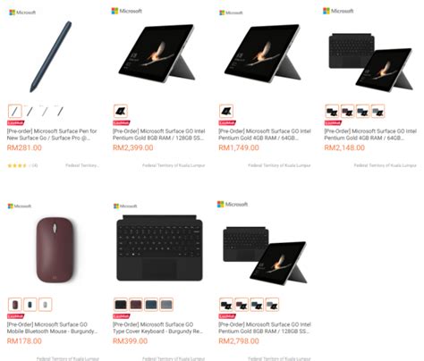Compare top cheapest microsoft surface go price in singapore, check specifications, new/used price list at iprice. The Microsoft Surface Go is now available for pre-order in ...