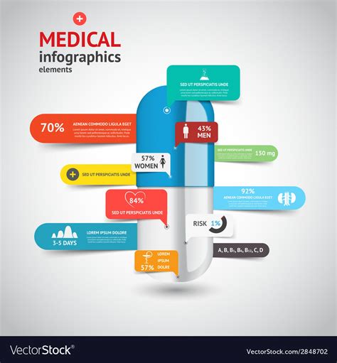 Medical Infographics Royalty Free Vector Image
