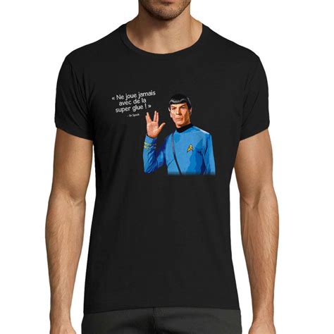 T Shirt Homme Fit Spock Super Glue