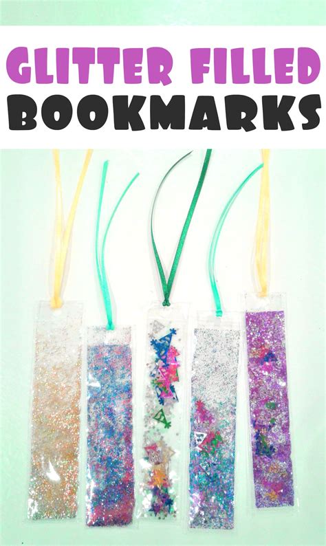 How To Make Glitter And Confetti Filled Bookmarks Check