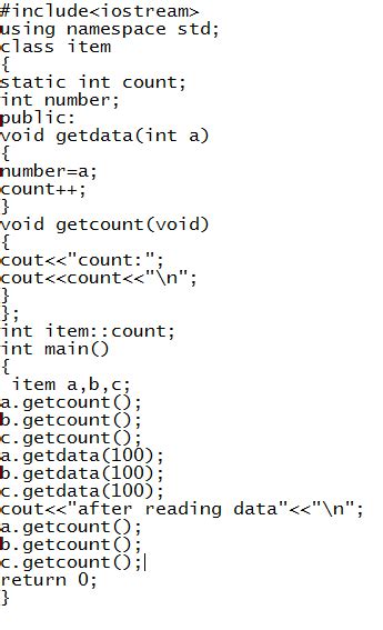 Static Data Members In C ~ Tutorialtpoint Java Tutorial C Tutorial Dbms Tutorial
