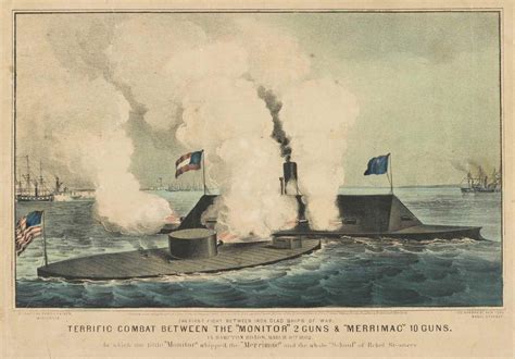 Images Of The Ironclads Uss Monitor And Css Virginia