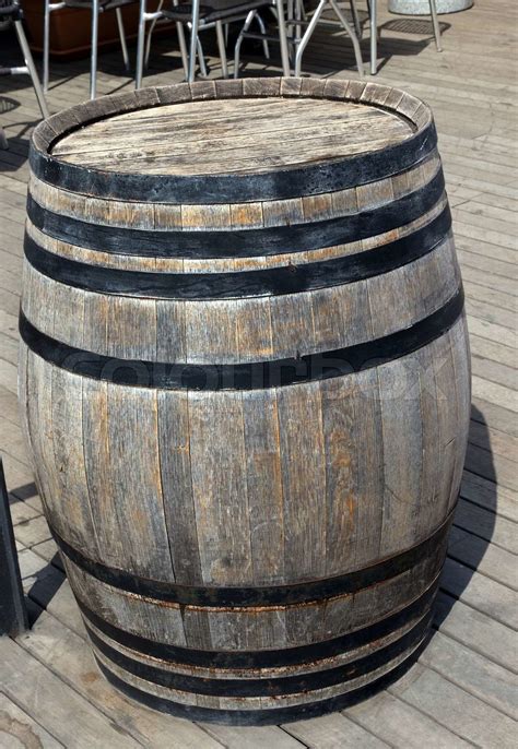 Old Wooden Barrel Stock Image Colourbox