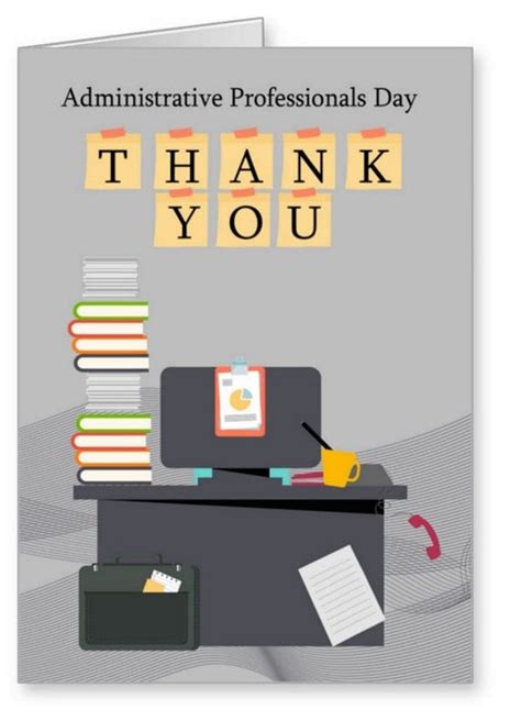 Administrative Professionals Day Thank You Greeting Card