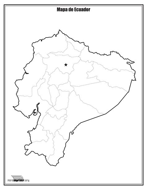 Mapa De Ecuador Sin Nombres Para Imprimir Paraimprimir Org