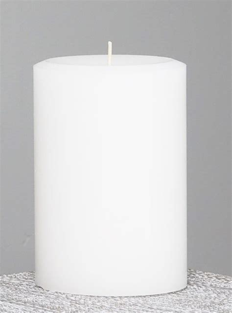 Bulk 4 Asssorted White Unscented Pillar Candle Made In Usa Pillar