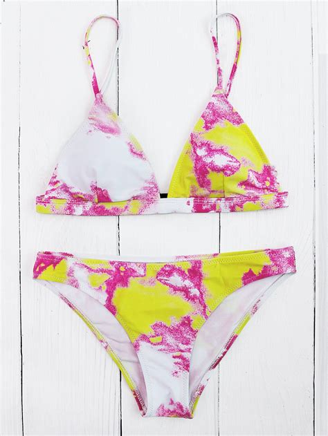 Tie Dye Triangle Bikini Set Cute Bathing Suits Triangle Bikini Set My Xxx Hot Girl