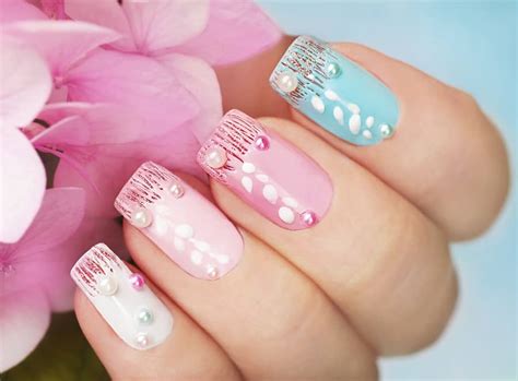 30 Gorgeous Pink And Blue Nails For 2024 Naildesigncode