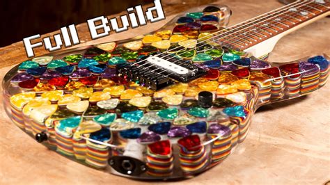 Electric Guitar Made Of Guitar Picks And Epoxy Resin Adafruit