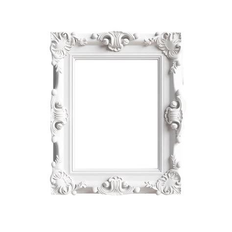 White Frame Png White Luxury Frame Transparent Background Ai