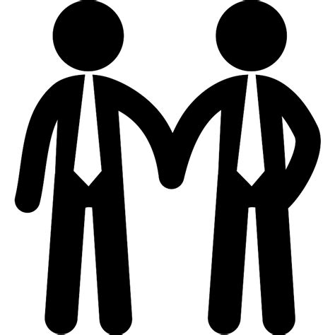 Work Team Of Two Men Vector Svg Icon Svg Repo