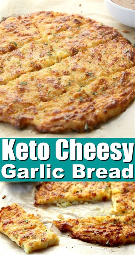 Slice each loaf in half. Keto cheesy garlic bread | Recipe in 2020 | Cheesy garlic bread recipe, Recipes, Garlic bread