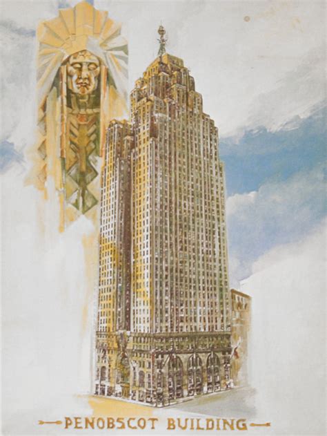 The 1928 Art Deco Penobscot Building 645 Griswold St Detroit Mi