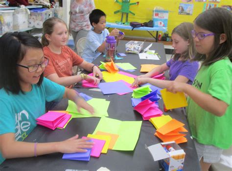 Sas Group Doing Origami The Howard County Arts Council