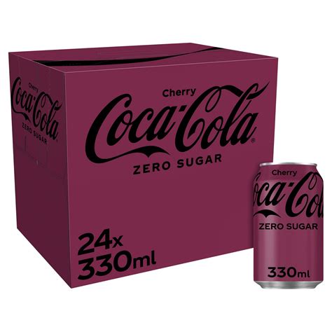 Coca Cola Zero Sugar Cherry 24 X 330ml 12 24 Packs Iceland Foods