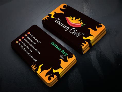 Restaurant Business Card Behance