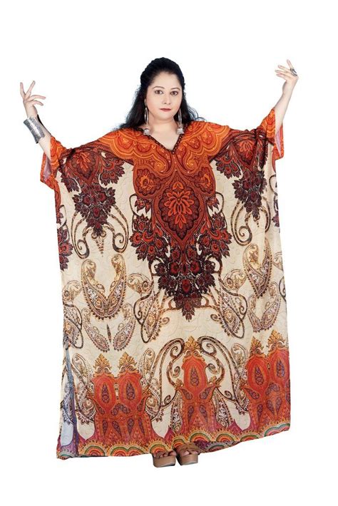 Light Embellished Maxi Long Kaftan With Soft Luxurious Feel A Perfect