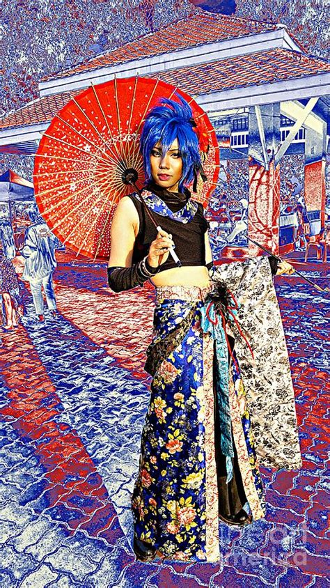 Oriental Cosplayer Photograph By Ian Gledhill Pixels
