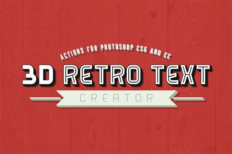 3d Retro Text Creator Photoshop Actions By Pstutorialsws On Deviantart