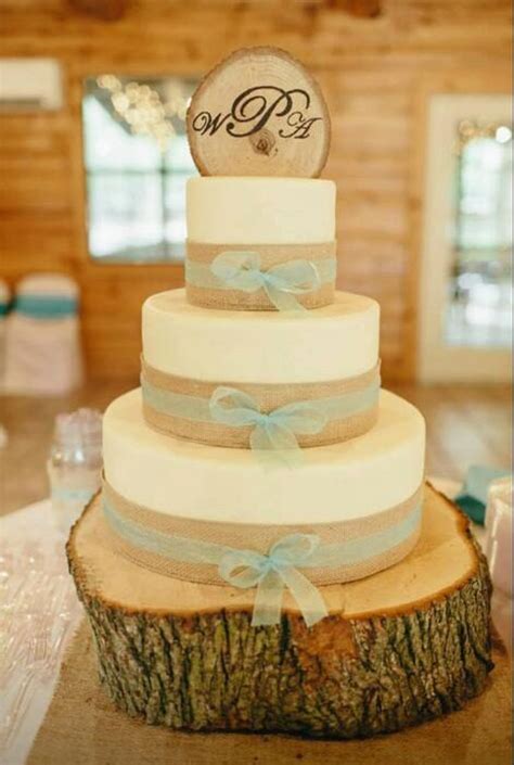 Rustic Chic Wedding Cake