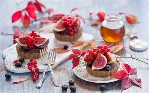 Hd Wallpaper Food Sweets Cakes Pastries Fruits Berries Figs