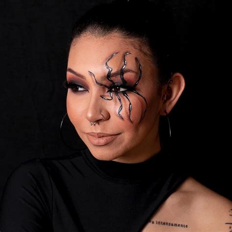 Black Widow In 2022 Black Widow Makeup Black Widow Halloween Face