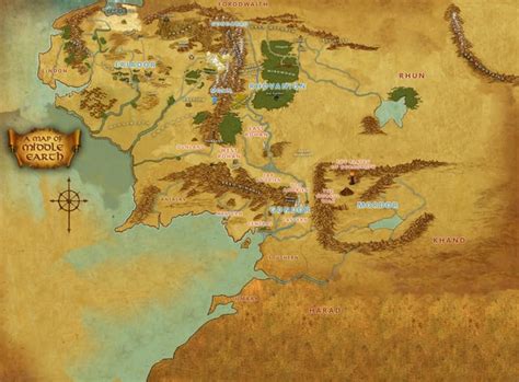 Lotro Middle Earth Map Classic Style 2022 Rlotro