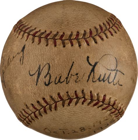 Lot Detail Babe Ruth Lou Gehrig Exquisite Dual Signed Baseball With