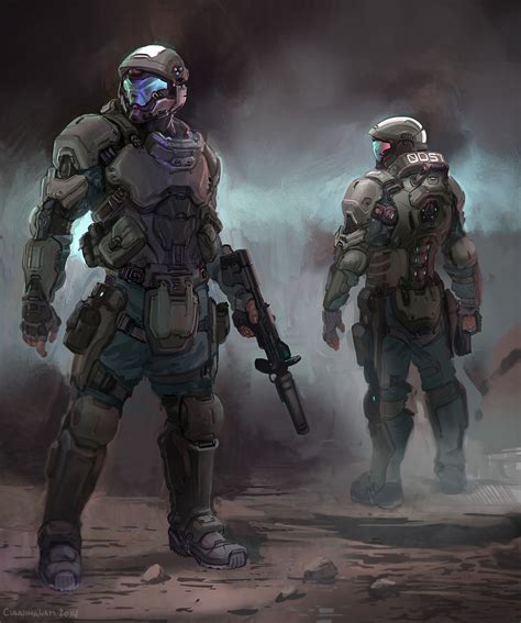 I Wish We Saw These Odst In Halo 5 Artwork