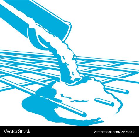 Pouring Concrete Icon Royalty Free Vector Image